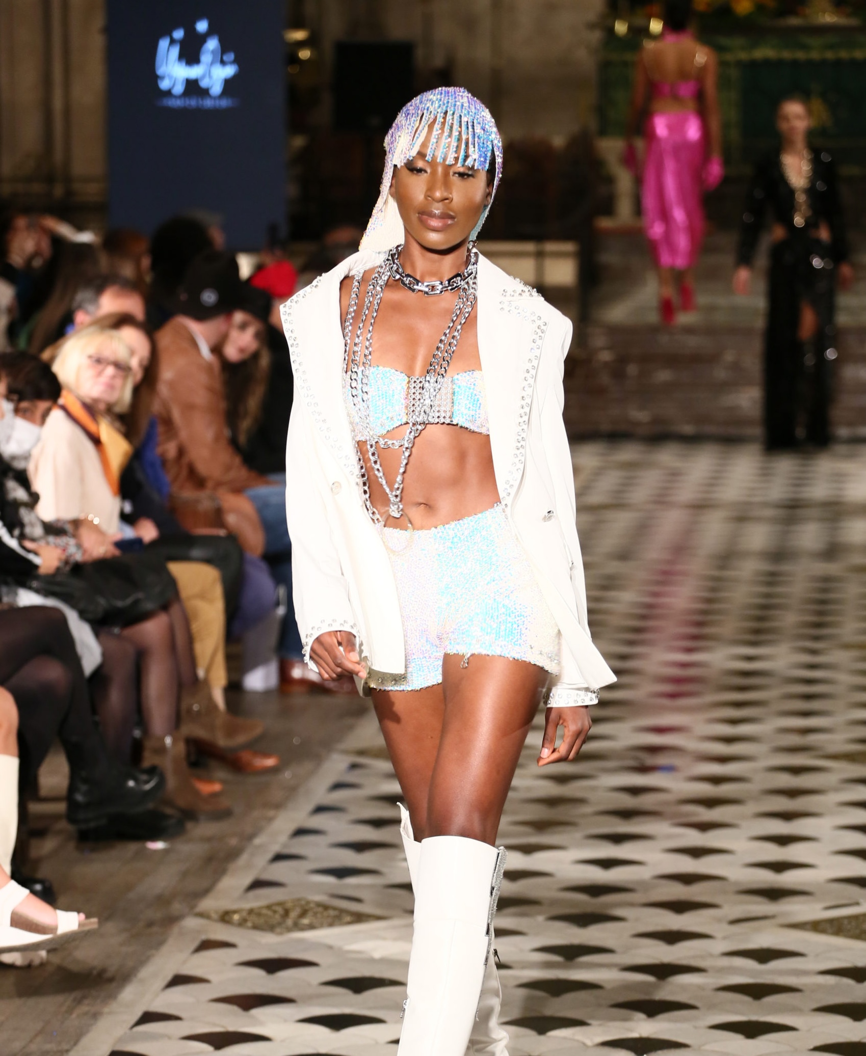 Model wearing a piece from the Yagmur by Yasemin collection